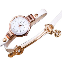 Fashion Women Bracelet Watch Gold Quartz Gift Watch Wristwatch Women Dress Leather Casual Bracelet Watches EF8