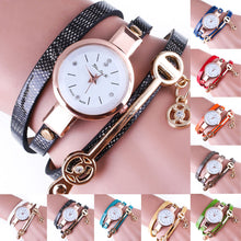Fashion Women Bracelet Watch Gold Quartz Gift Watch Wristwatch Women Dress Leather Casual Bracelet Watches EF8