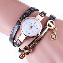 Fashion Women Bracelet Watch Gold Quartz Gift Watch Wristwatch Women Dress Leather Casual Bracelet Watches EF8