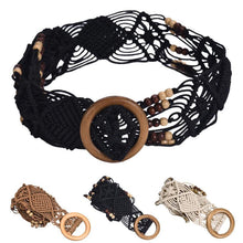 Waistband Charm Women Rope Braided Waist Belt Hollow out for girls fashion Accessory EF8