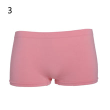 Attractive Women Boyshorts Sexy Cotton Panties Seamless Underwear Intimates Briefs Knickers Solid Color EF8