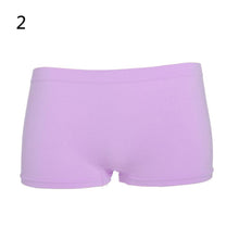 Attractive Women Boyshorts Sexy Cotton Panties Seamless Underwear Intimates Briefs Knickers Solid Color EF8