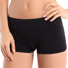 Attractive Women Boyshorts Sexy Cotton Panties Seamless Underwear Intimates Briefs Knickers Solid Color EF8