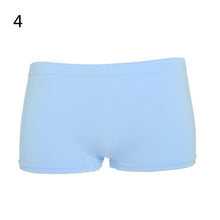 Attractive Women Boyshorts Sexy Cotton Panties Seamless Underwear Intimates Briefs Knickers Solid Color EF8