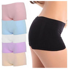 Attractive Women Boyshorts Sexy Cotton Panties Seamless Underwear Intimates Briefs Knickers Solid Color EF8