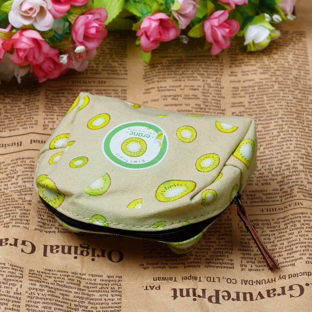 Nice Creative Popular Children Girls Cute Fruit Coin Purse Wallet Bag Change Pouch Key Holder Purses Mini Money Bags Wallets EF8