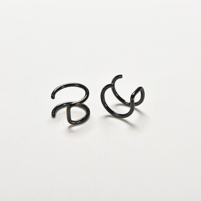 Non-piercing Ear Cuff Eardrop Men Women Ear Clip Cuff Wrap Earrings 4 Colors 2 pc  Clip-on Earrings EF8