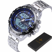 North Digital Sport Watch Men Fashion MultifunctionWristwatch Military Waterproof Round Alarm Quartz Sport Watch Men EF8
