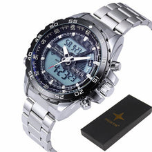 North Digital Sport Watch Men Fashion MultifunctionWristwatch Military Waterproof Round Alarm Quartz Sport Watch Men EF8