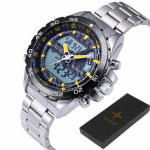 North Digital Sport Watch Men Fashion MultifunctionWristwatch Military Waterproof Round Alarm Quartz Sport Watch Men EF8