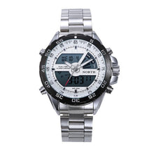 North Digital Sport Watch Men Fashion MultifunctionWristwatch Military Waterproof Round Alarm Quartz Sport Watch Men EF8