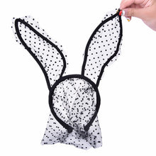Novelty Mask Bunny Ears Veil Rabbit Ear Headb s Adult Sexy Black Eye Hair Accessories Women Lace Sexy Hair B  Halloween Acc EF8