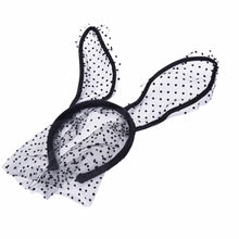 Novelty Mask Bunny Ears Veil Rabbit Ear Headb s Adult Sexy Black Eye Hair Accessories Women Lace Sexy Hair B  Halloween Acc EF8