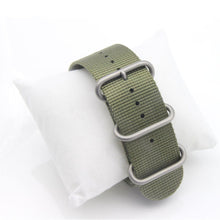 Nylon Watch Band 26mm Luxury Nylon Strap 5 Ring Watch Replacement Band For Garmin Fenix 3 Black/Green Fashion EF8