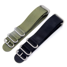 Nylon Watch Band 26mm Luxury Nylon Strap 5 Ring Watch Replacement Band For Garmin Fenix 3 Black/Green Fashion EF8