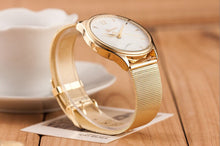 Onfine Gofuly Whale ping Scolour Puscard Fashion Women Classic Gold Quartz Stainless Steel Wrist Watch EF8