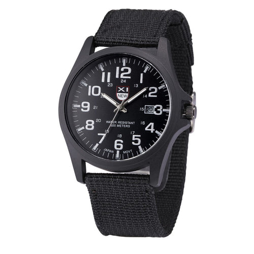 Outdoor Mens Date Stainless Steel Military Sports Analog Quartz Army Wrist Watch EF8