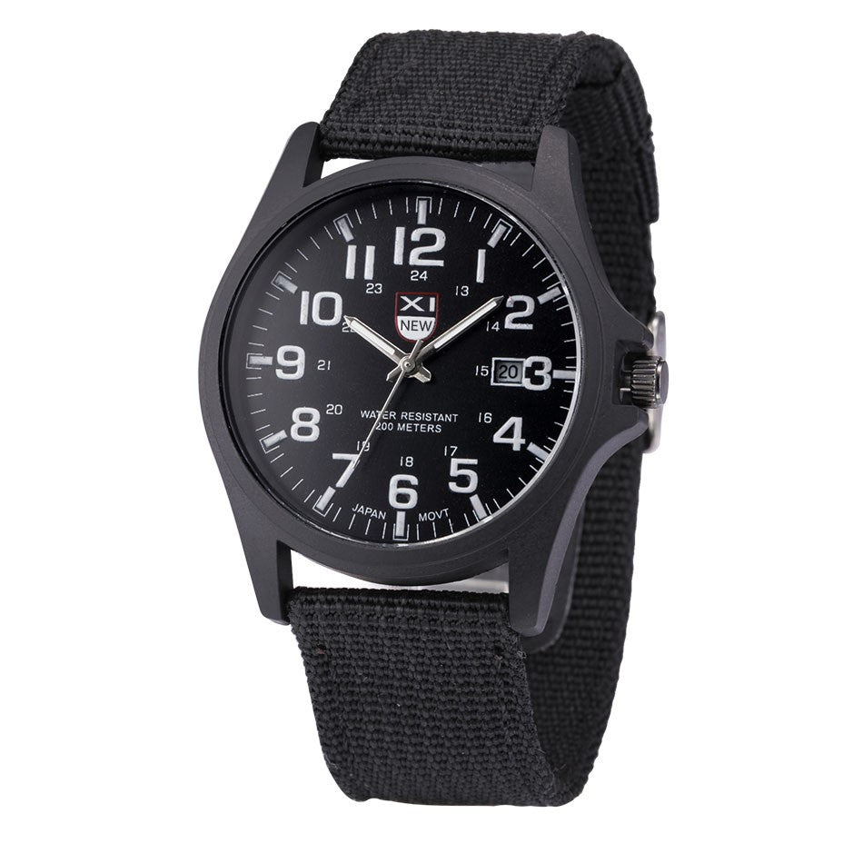 Outdoor Mens Date Stainless Steel Military Sports Analog Quartz Army Wrist Watch EF8