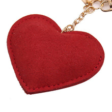 PU Leather Rhinestone Bag Keychain Keyring Gift For Lady 4 Colors s Women Love Heart Pendant Key Chain EF8