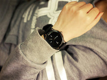 PU leather Watches fashion design unisex Men and Women Quartz Analog Wrist Watch Relojes Relogio Feminino EF8