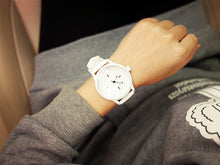 PU leather Watches fashion design unisex Men and Women Quartz Analog Wrist Watch Relojes Relogio Feminino EF8