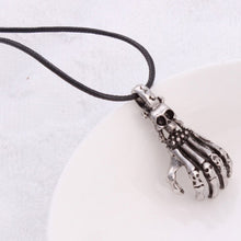 Personal Necklace Metal H  Bone Skull Pendant Gift Sliver Popular Men Accessories 3 6*2 3cm EF8