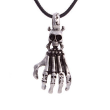 Personal Necklace Metal H  Bone Skull Pendant Gift Sliver Popular Men Accessories 3 6*2 3cm EF8