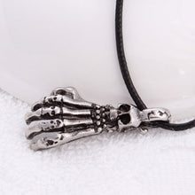 Personal Necklace Metal H  Bone Skull Pendant Gift Sliver Popular Men Accessories 3 6*2 3cm EF8