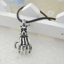 Personal Necklace Metal H  Bone Skull Pendant Gift Sliver Popular Men Accessories 3 6*2 3cm EF8