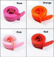 Plastic Belt Friendly C y Multi Color Silicone Rubber Leather Belt Smooth Buckle For Women Men Width 3 5CM Long 102CM EF8