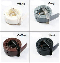 Plastic Belt Friendly C y Multi Color Silicone Rubber Leather Belt Smooth Buckle For Women Men Width 3 5CM Long 102CM EF8