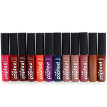 Popfeel 12 Color Liquid Matte Lipstick Set Nude Lip Gloss Cream Baby Lip Balm Lasting Professional Makeup Korean Cosmetic EF8