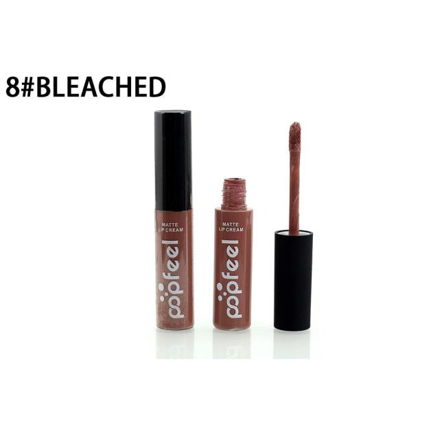 Popfeel 12 Color Liquid Matte Lipstick Set Nude Lip Gloss Cream Baby Lip Balm Lasting Professional Makeup Korean Cosmetic EF8