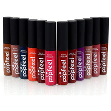 Popfeel 12 Color Liquid Matte Lipstick Set Nude Lip Gloss Cream Baby Lip Balm Lasting Professional Makeup Korean Cosmetic EF8