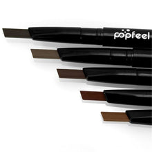 Popfeel Cosmetics Makeup Double Automatic Rotation Eyebrow Eyeliner Pencil Eye Brow Makeup Tool Natural Girl Gift EF8