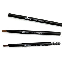 Popfeel Cosmetics Makeup Double Automatic Rotation Eyebrow Eyeliner Pencil Eye Brow Makeup Tool Natural Girl Gift EF8