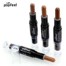 Popfeel Makeup Concealer Double-ended 2 in1 Contour Stick Contouring Highlighter Bronzer Create 3D Face Makeup Full Cover EF8