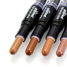 Popfeel Makeup Concealer Double-ended 2 in1 Contour Stick Contouring Highlighter Bronzer Create 3D Face Makeup Full Cover EF8