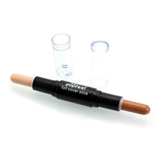 Popfeel Makeup Concealer Double-ended 2 in1 Contour Stick Contouring Highlighter Bronzer Create 3D Face Makeup Full Cover EF8