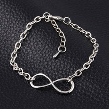 Popular Plating Gold Metal Cross Infinite Bracelet   Bangle Charm chain bracelets Jewelry For Women EF8