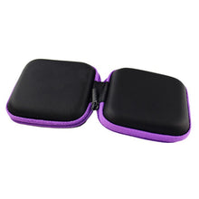 Portable Mini Round Storage Case Bag for Earphone Headphone SD TF Cards Cable Cord Wire Keys Storage EF8