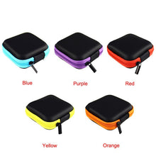 Portable Mini Round Storage Case Bag for Earphone Headphone SD TF Cards Cable Cord Wire Keys Storage EF8
