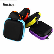 Portable Mini Round Storage Case Bag for Earphone Headphone SD TF Cards Cable Cord Wire Keys Storage EF8