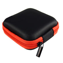 Portable Mini Round Storage Case Bag for Earphone Headphone SD TF Cards Cable Cord Wire Keys Storage EF8