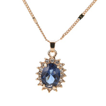 Princess Engagment Wedding   Cubic Zirconia Pendant Necklace   Earrings Woman Jewelry Sets EF8