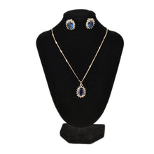 Princess Engagment Wedding   Cubic Zirconia Pendant Necklace   Earrings Woman Jewelry Sets EF8