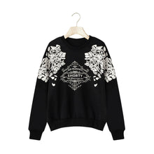 Print Graphic Floral Women Hoodies Long Sleeve Loose Hoody Warm Women Casual Clothes J495 Sweatshirt Mujer Harajuku Hoodies EF8