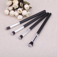 Pro Oval Women 4pc Makeup Brushes Face Powder Concealer Blush Liquid Foundation Eye Shadow Blusher Make Up Eyeshadow Tools EF8