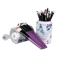 Professional 20pc Makeup Brushes 4 Colors Cosmetic Set Eyeshadow Brush Blusher Cosmetic ToolsLeather Cup Holder Case EF8