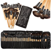 Professional 32pc Makeup Brushes Set For Women Fashion Soft Vander Eyebrow Shadow Make Up Brush Set Kit Pouch Bag EF8